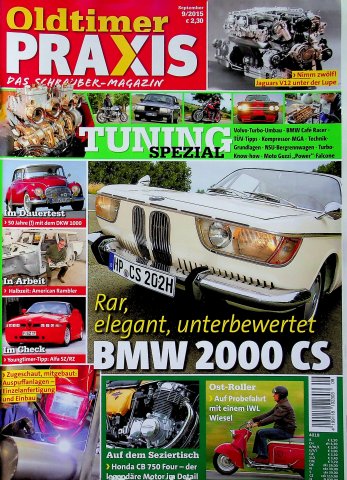 Deckblatt Oldtimer Praxis (09/2015)
